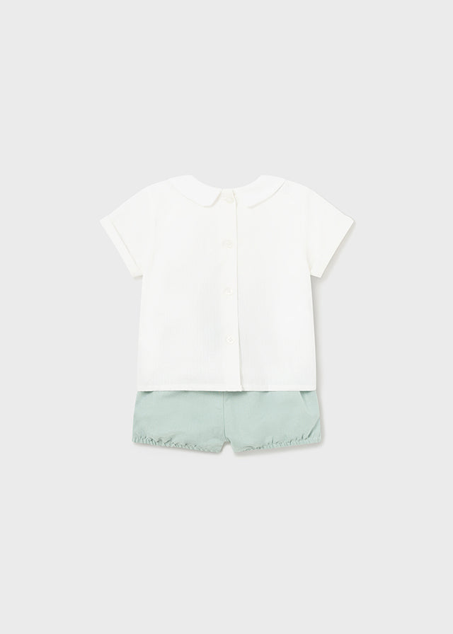 2-piece linen ceremony suit for newborns