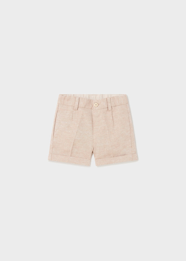 Baby linen bermuda shorts for men