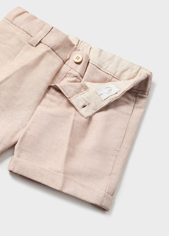 Baby linen bermuda shorts for men