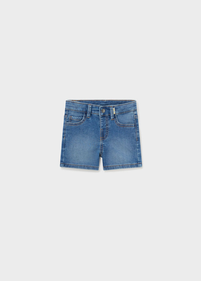 Bermuda jeans di cotone baby maschio