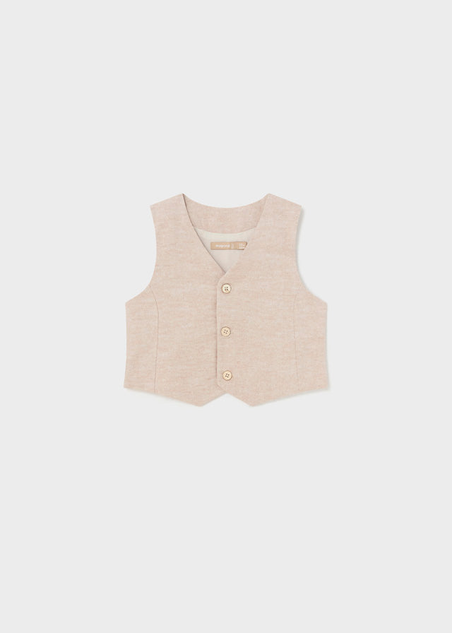 Gilet cerimonia lino baby maschio