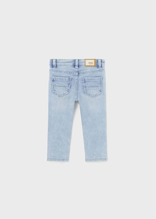 Pantalone jeans slim fit di cotone baby maschio