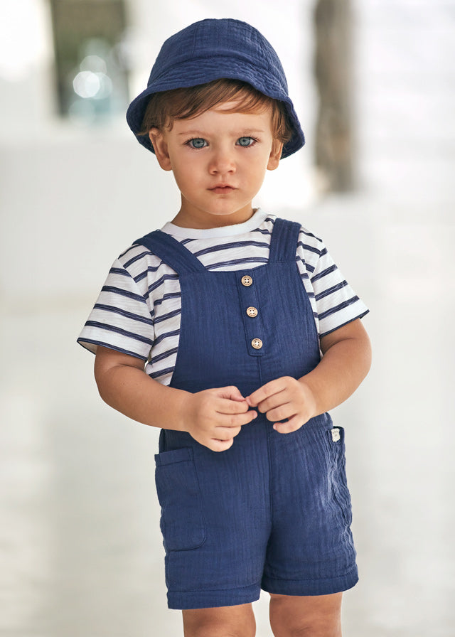 Baby boy's 3-piece striped cotton suit