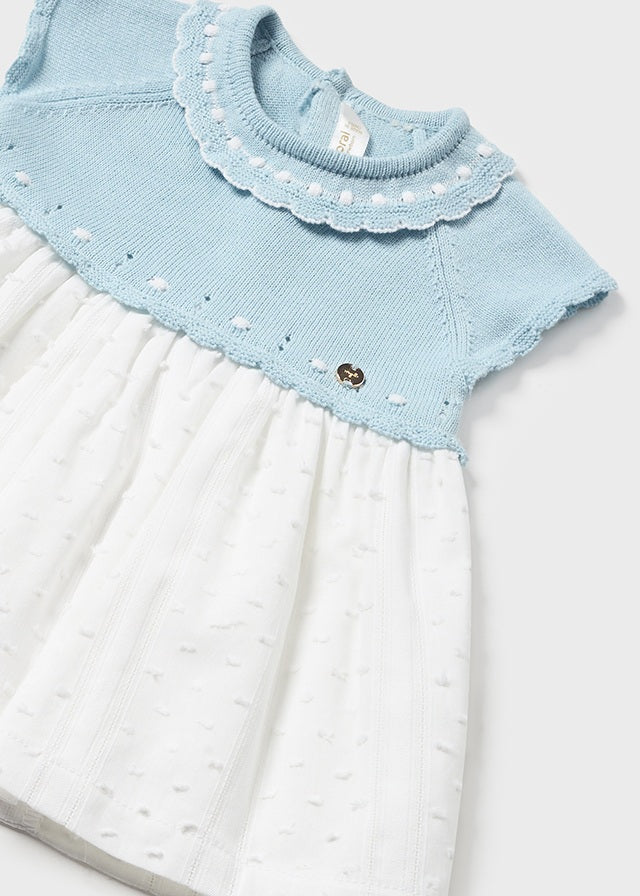 Vestito combined tricot neonata