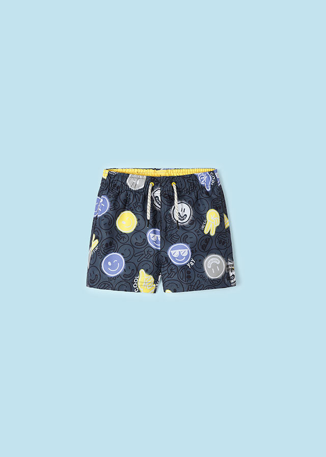 Costume bermuda stampato poliestere riciclato bambino