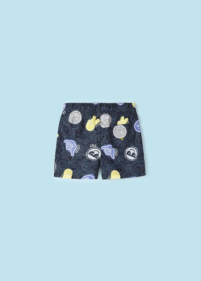 Costume bermuda stampato poliestere riciclato bambino