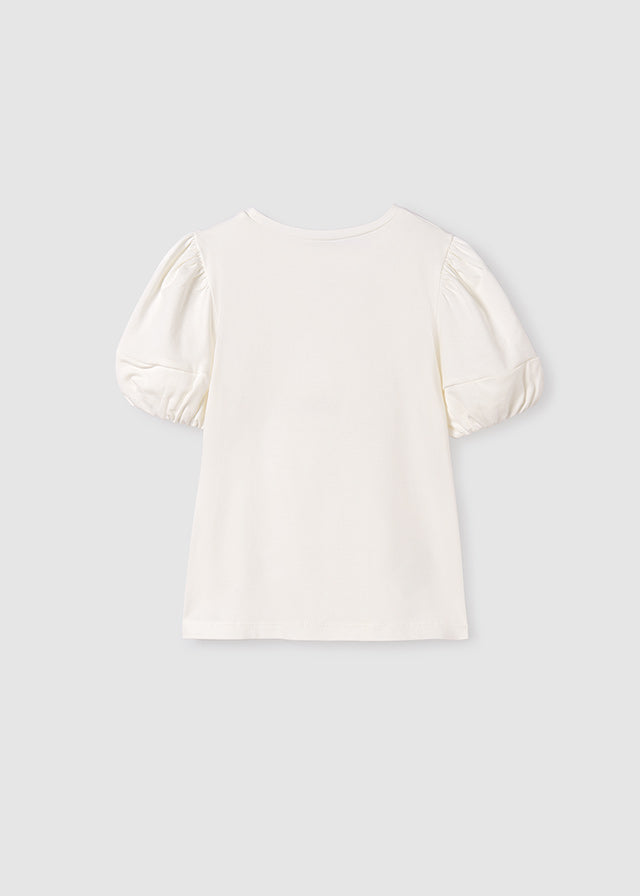 Girl's Cotton Applique T-Shirt