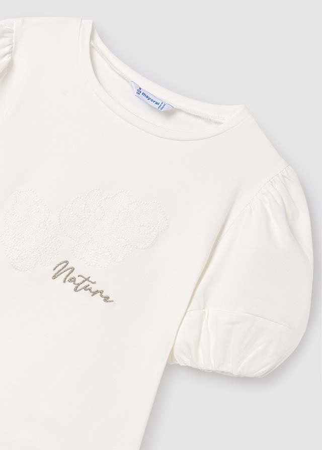 Girl's Cotton Applique T-Shirt