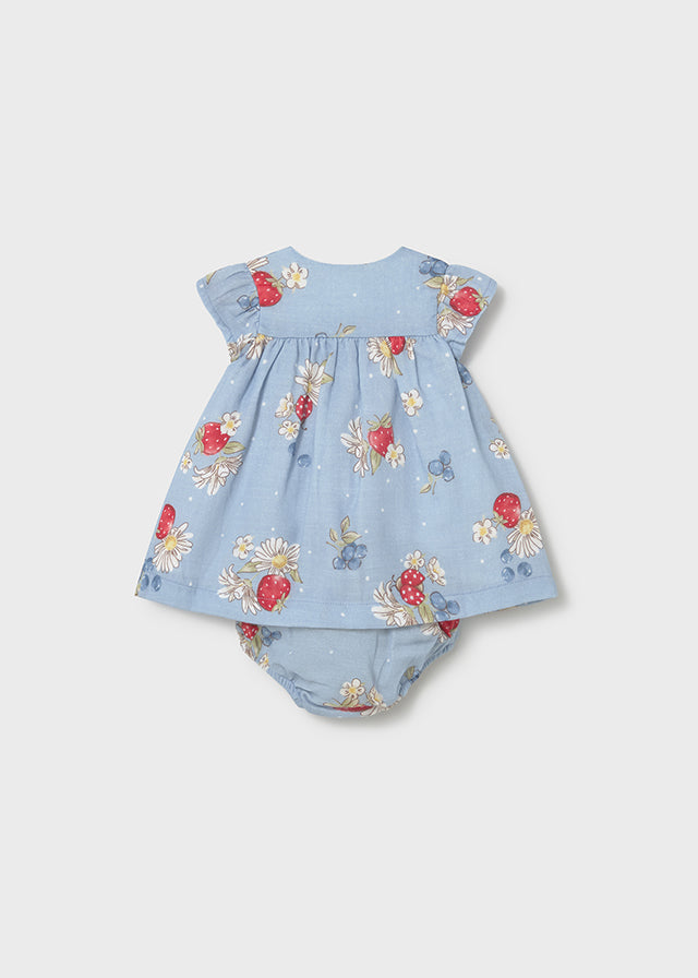 Vestito floreale con bottoni neonata Mayoral