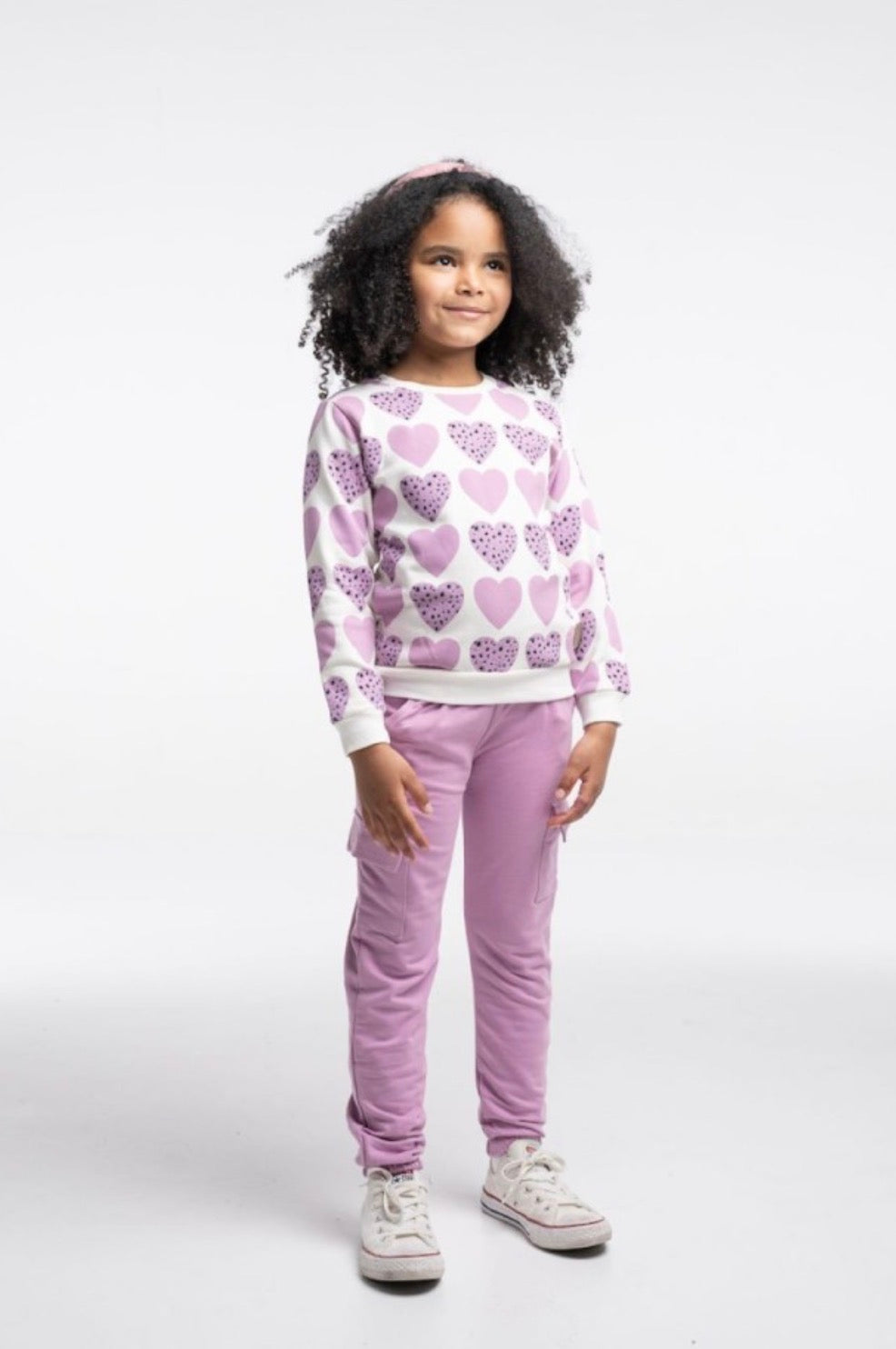 Tuta con pantalone cuori bambina Ebita