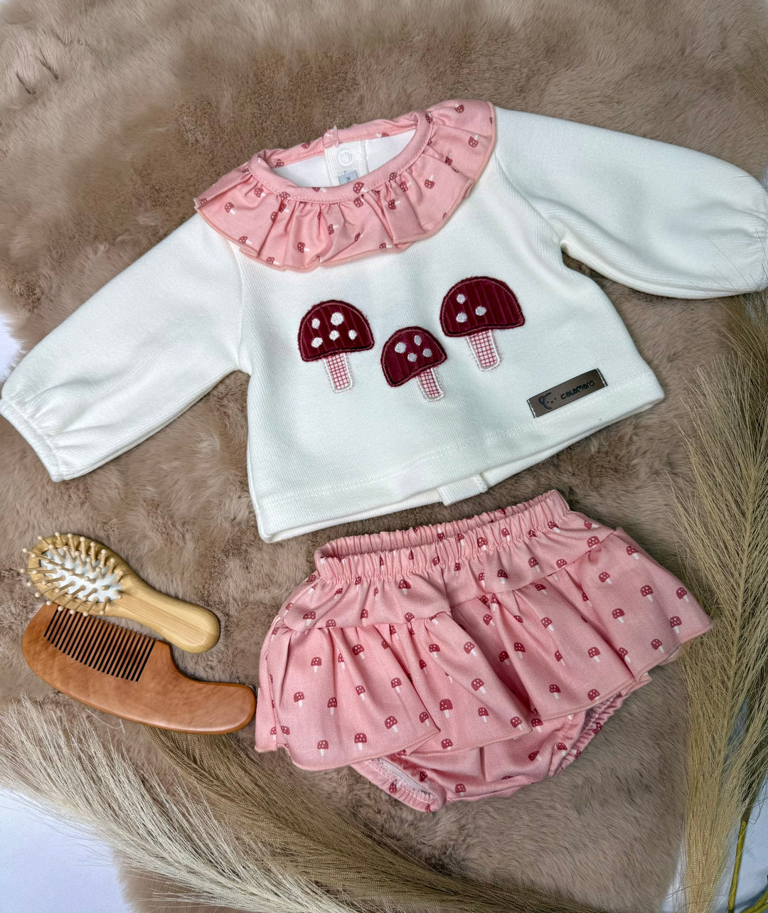 Completo in ciniglia con culotte neonata Calamaro