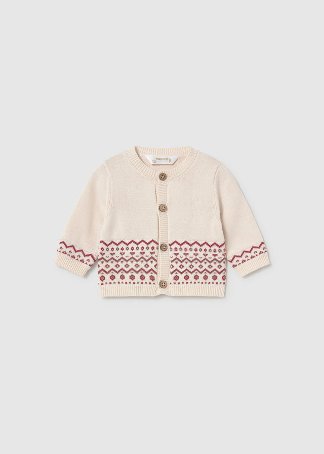 Completo salopette in tricot 3 pezzi in tricot neonato Mayoral