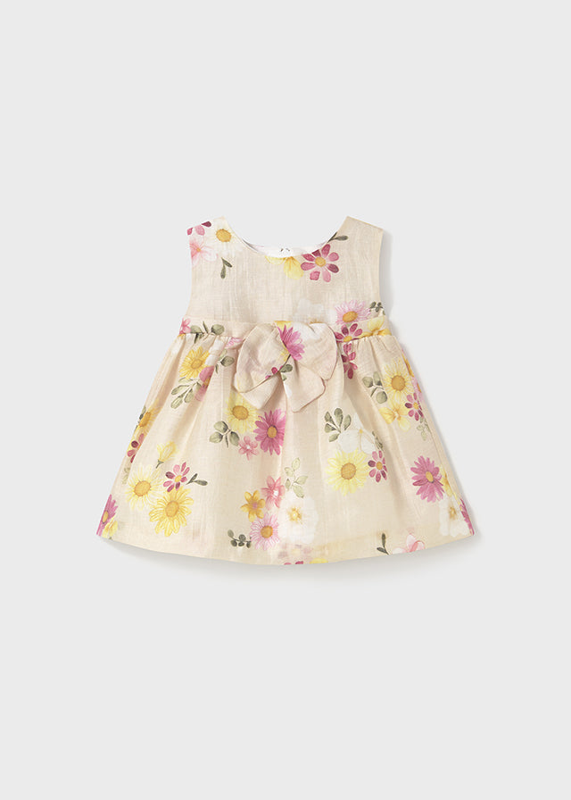 Vestito cerimonia fiori neonata