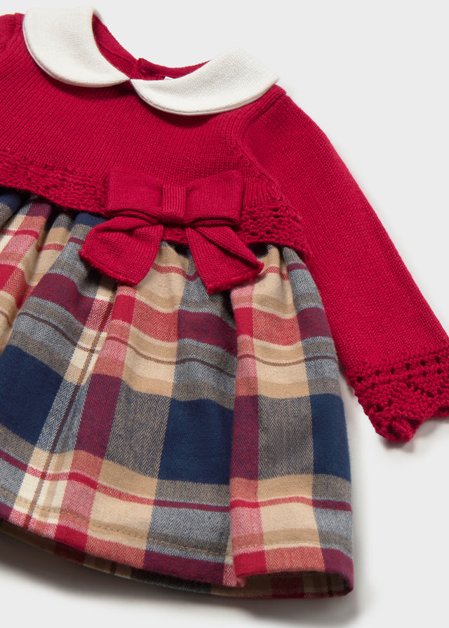 Vestito con corpetto in tricot neonata Mayoral