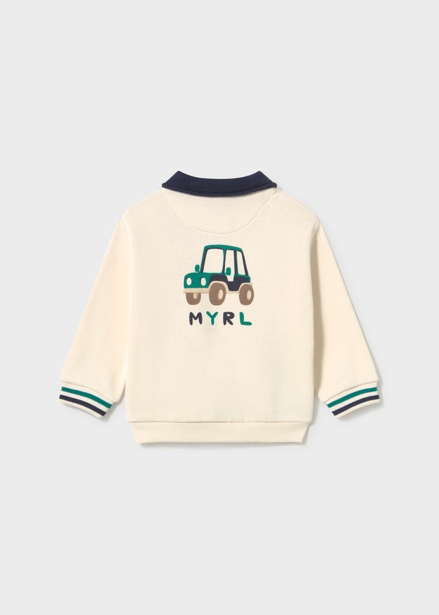 Pullover con collo polo baby boy Mayoral