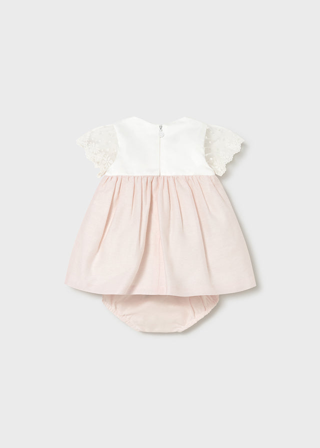 Vestito con manica in pizzo neonata Mayoral