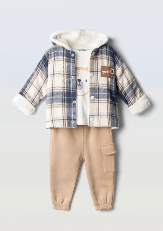 Completo 3 pezzi con giacca baby boy Hashtag