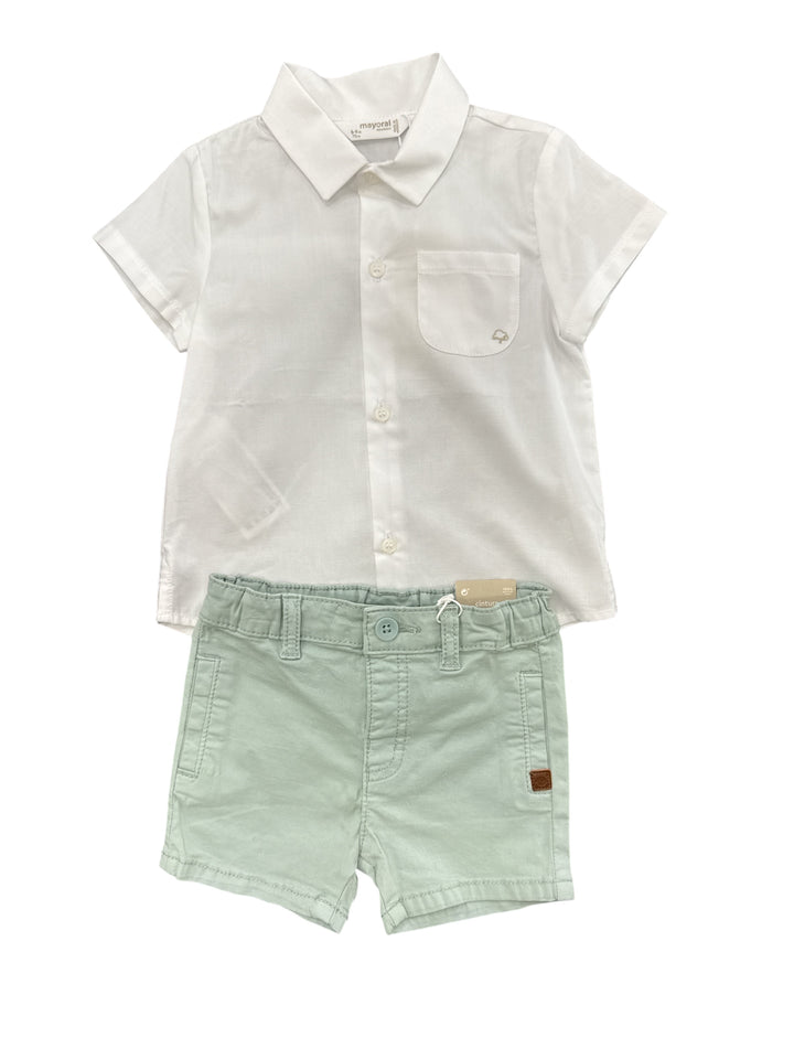 Completo camicia e pantaloncino neonato Mayoral
