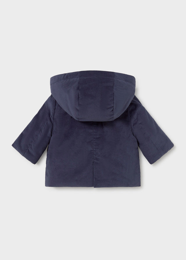 Cappotto con cappuccio e alamari neonato