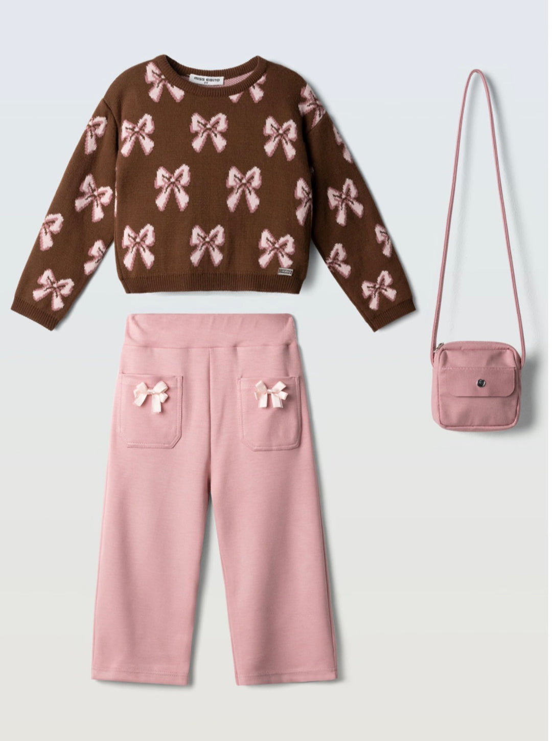Completo 3 pezzi con borsa bambina Ebita