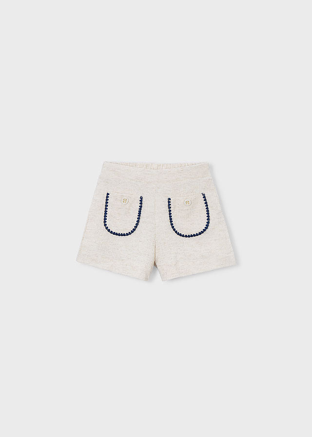 Short con ricamo bambina Mayoral
