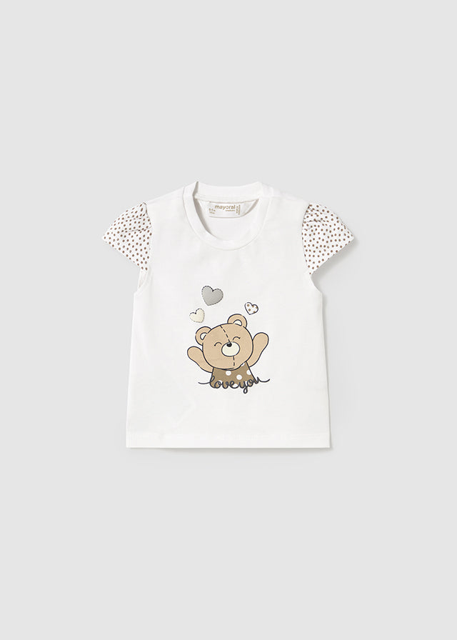 Maglietta con disegno neonata