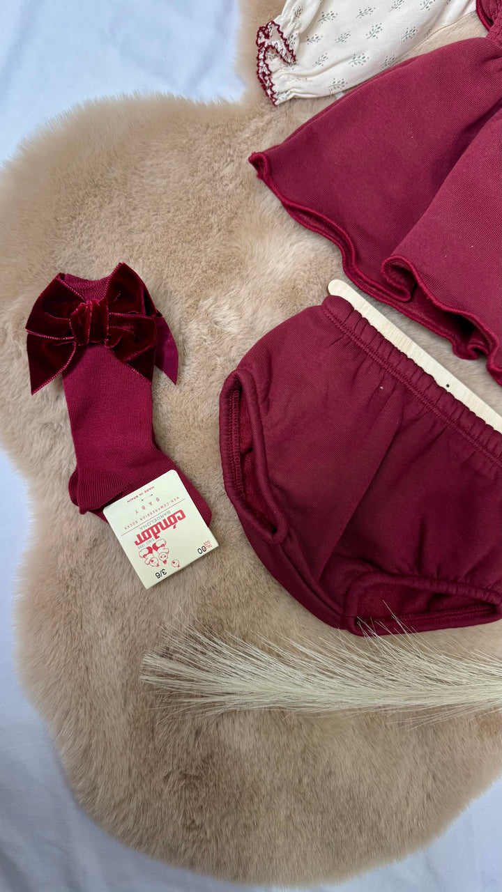 Completo con culotte neonato Calamaro