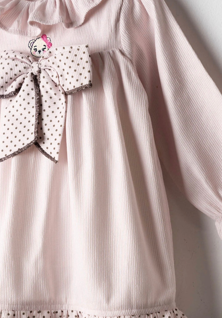 Vestito con borsa con pois baby girl Ebita