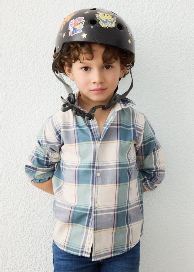 Camicia manica lunga quadri bambino Mayoral
