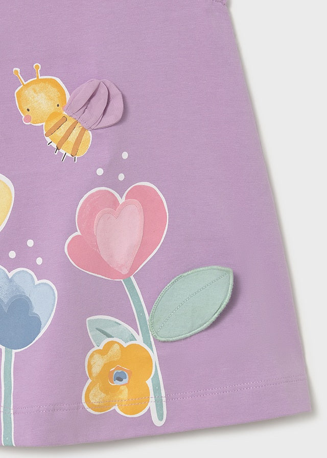 Vestito con manica nodo baby girl Mayoral