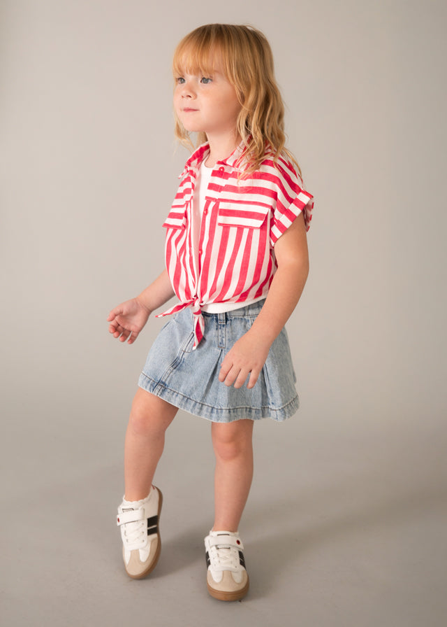 Blusa a righe con canotta bambina Mayoral