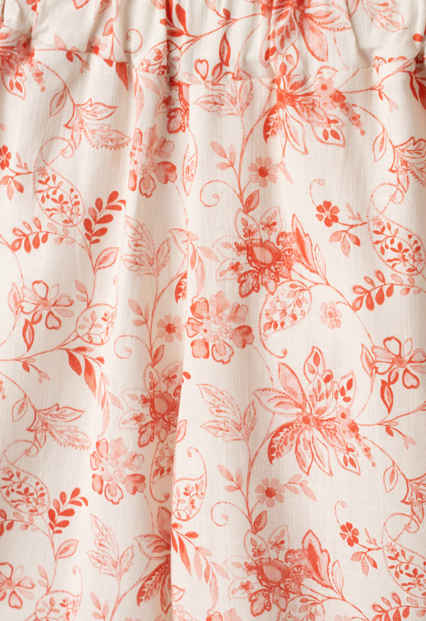 Completo due pezzi con borsa di paglia bambina ebita