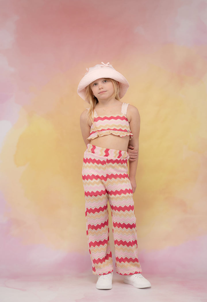 Coordinato 3 pezzi con top e fascia capelli bambina Ebita