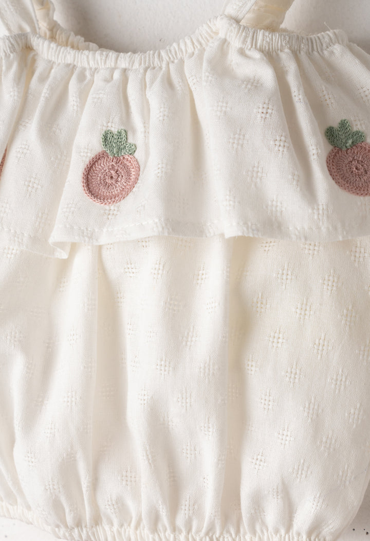 Completo blusa ricamata con pantaloncino bambina  Ebita
