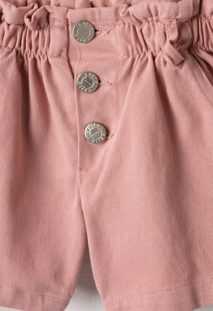 Completo blusa ricamata con pantaloncino bambina  Ebita