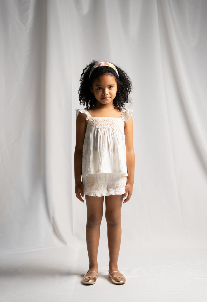 Completo blusa e short bambina Ebita