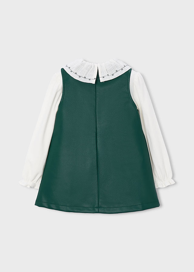 Vestito in ecopelle bambina Mayoral