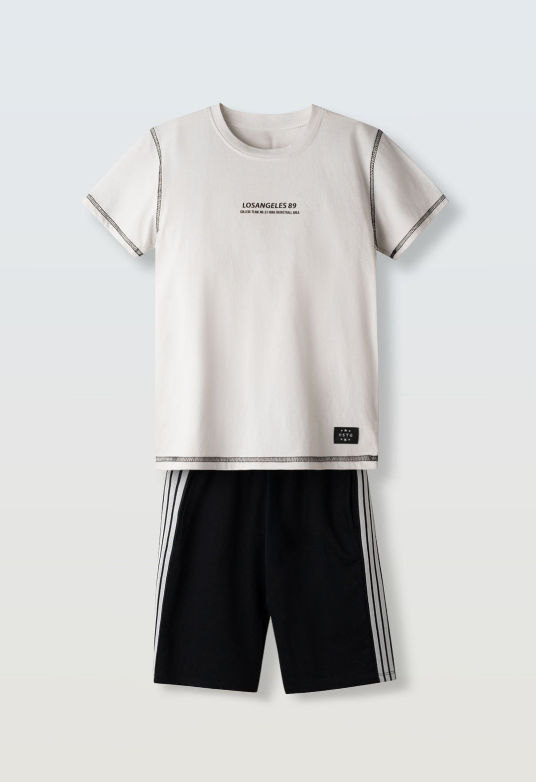 Completo 2 pezzi con short bambino Hashtag