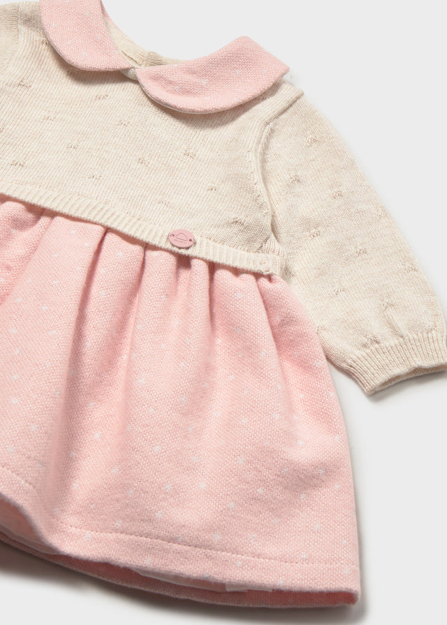 Vestito con corpetto in tricot neonata Mayoral