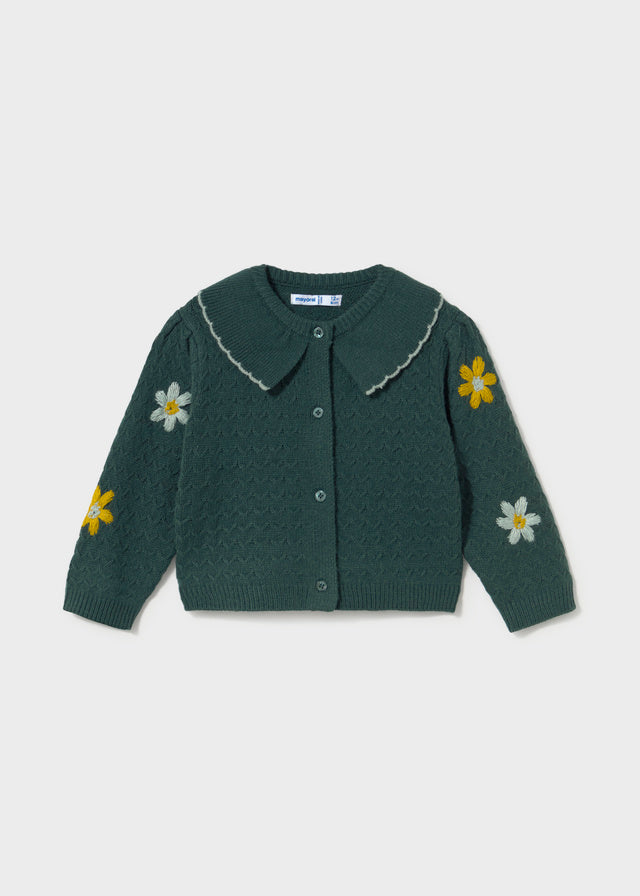 Cardigan fiori ricamati baby girl Mayoral