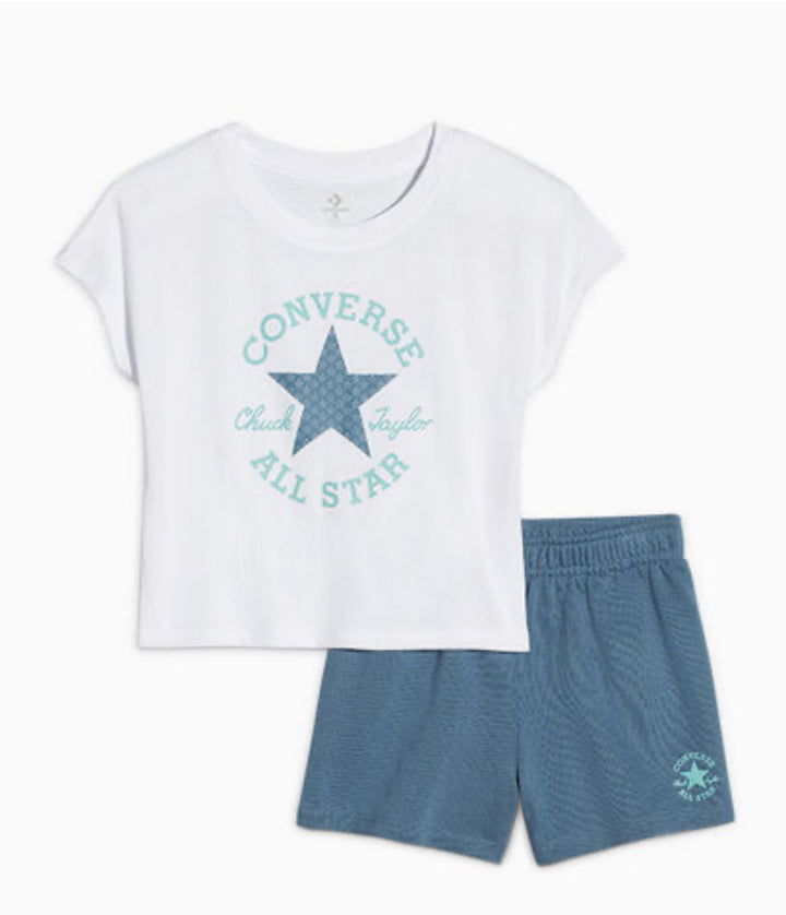 Set maglietta con grafica e pantaloncino baby femmina