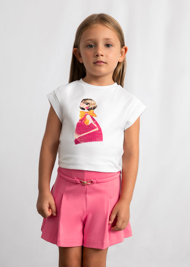 Pantaloncino corto punto roma bambina Mayoral