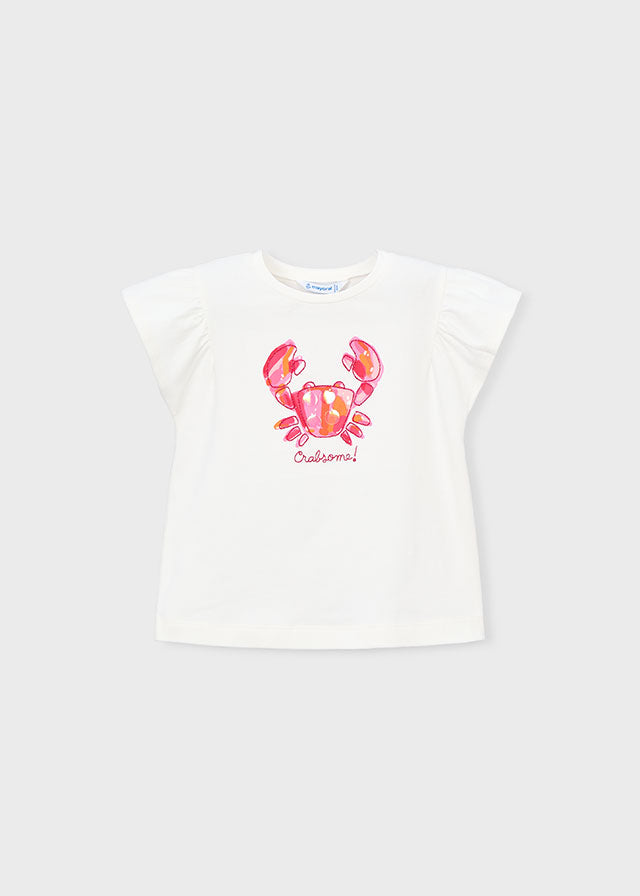 Maglietta granchio manica corta bambina Mayoral