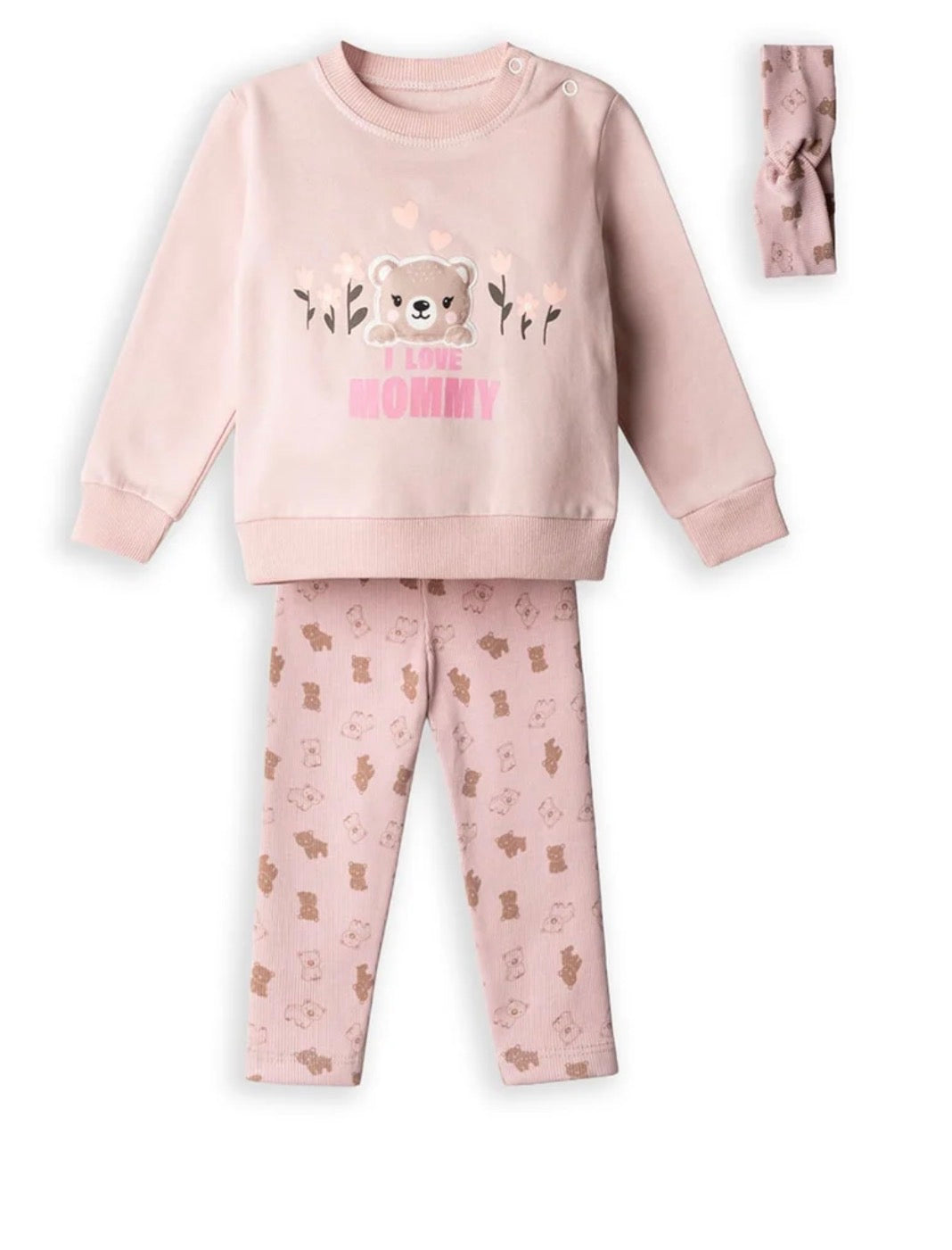 Completo tre pezzi baby femmina Ebita