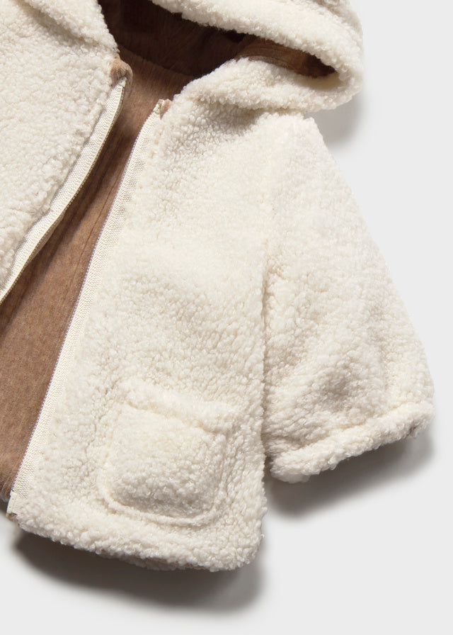 Cappotto reversibile con pelliccia neonato Mayoral