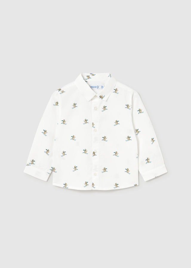 Camicia fantasia manica lunga baby boy Mayoral