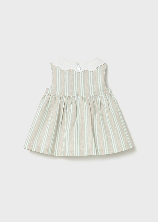 Vestito giro maniche a righe neonata Mayoral