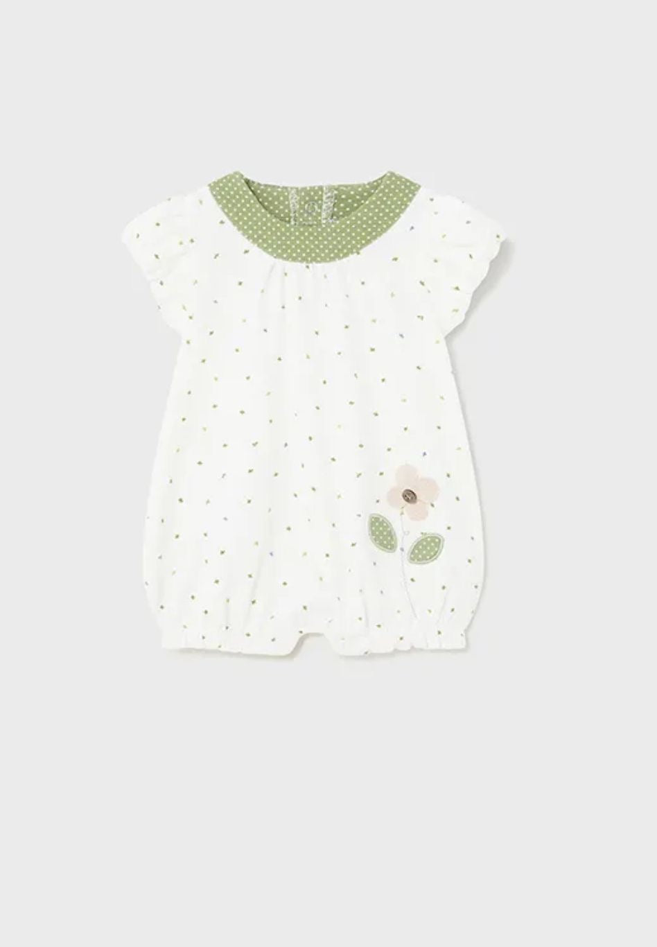 Pagliaccetto verde neonata Mayoral