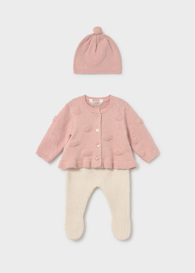 Completo con ghettina e cappello neonato Mayoral