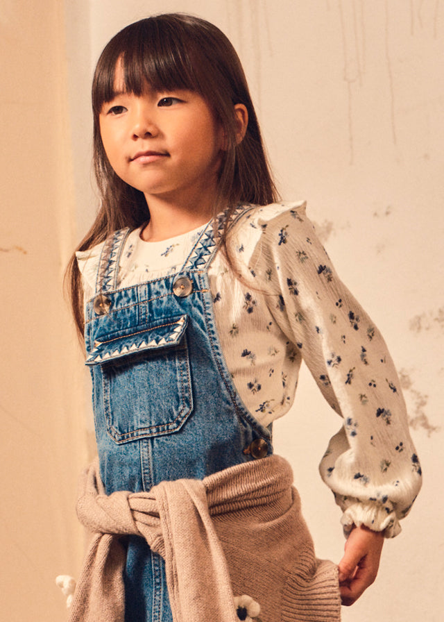 Blusa con colletto stampata bambina Mayoral